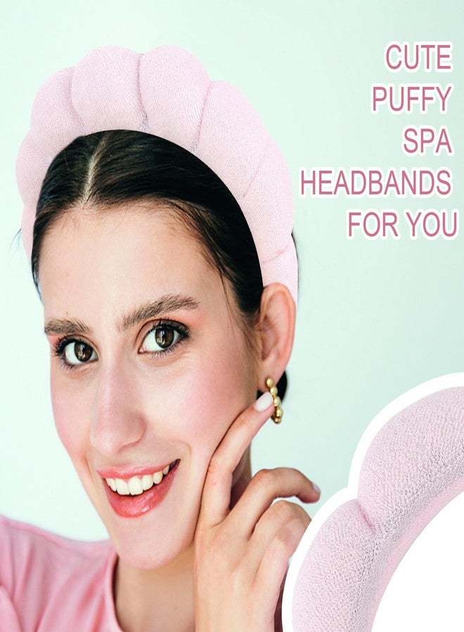 ACO-UINT 3 Pack Spa Headbands for Washing Face, Skincare & Makeup, Terry Cloth Headbands with Puffy Cloud Design, One Size Fits Most, Comfortable & Durable - Image 5